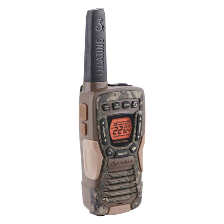 Cobra ACXT1035R FLT Floating Waterproof 37-Mile-Range 2-Way Radios, 2 Pack, Camouflage