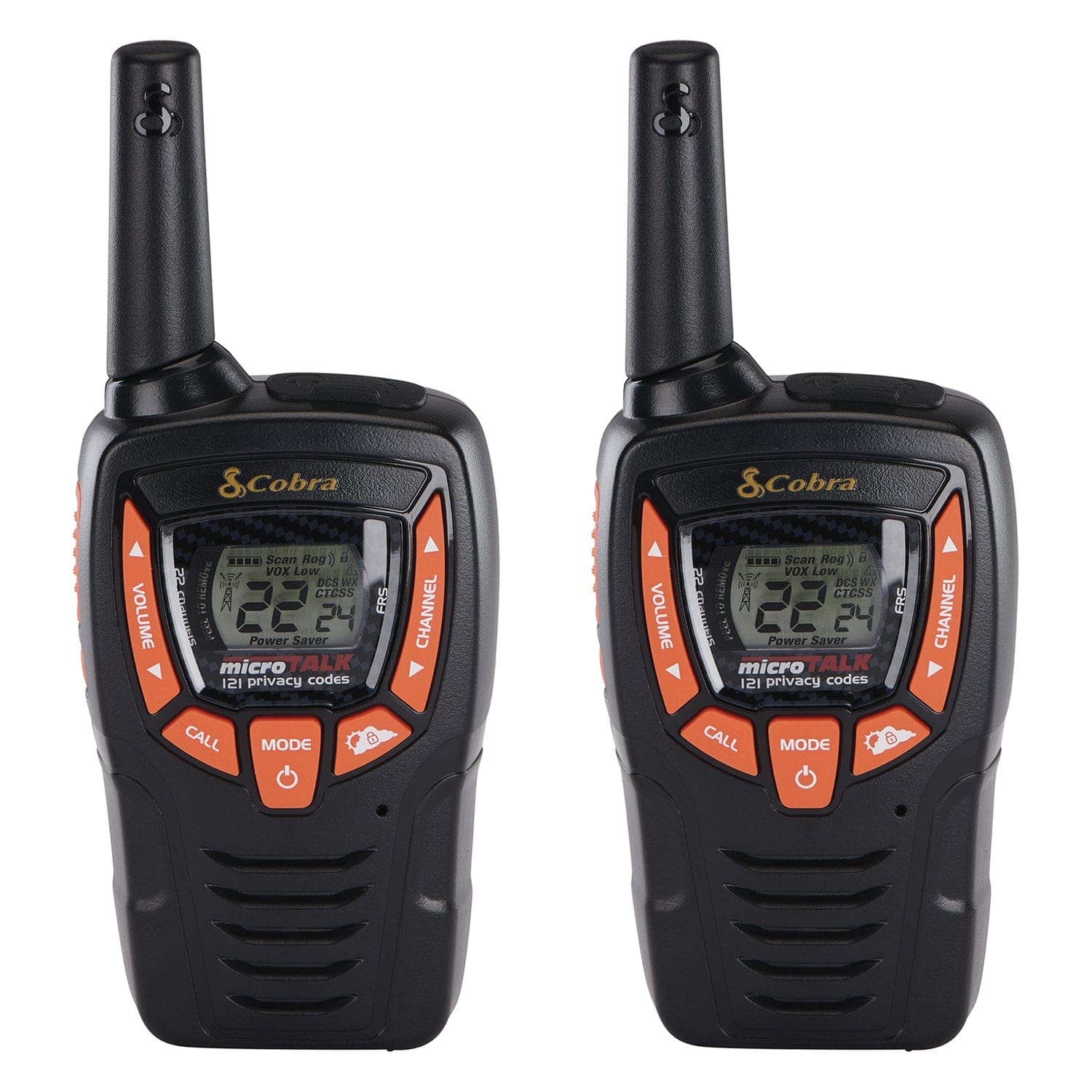 Cobra ACXT345 Weather Resistant 25-Mile Range 2-Way Radio, 2 Count