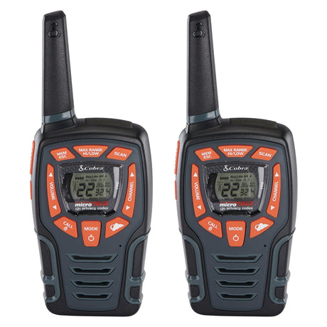 Cobra ACXT545 Weather-Resistant 28-Mile Range 2-Way Radio, 2 Pack