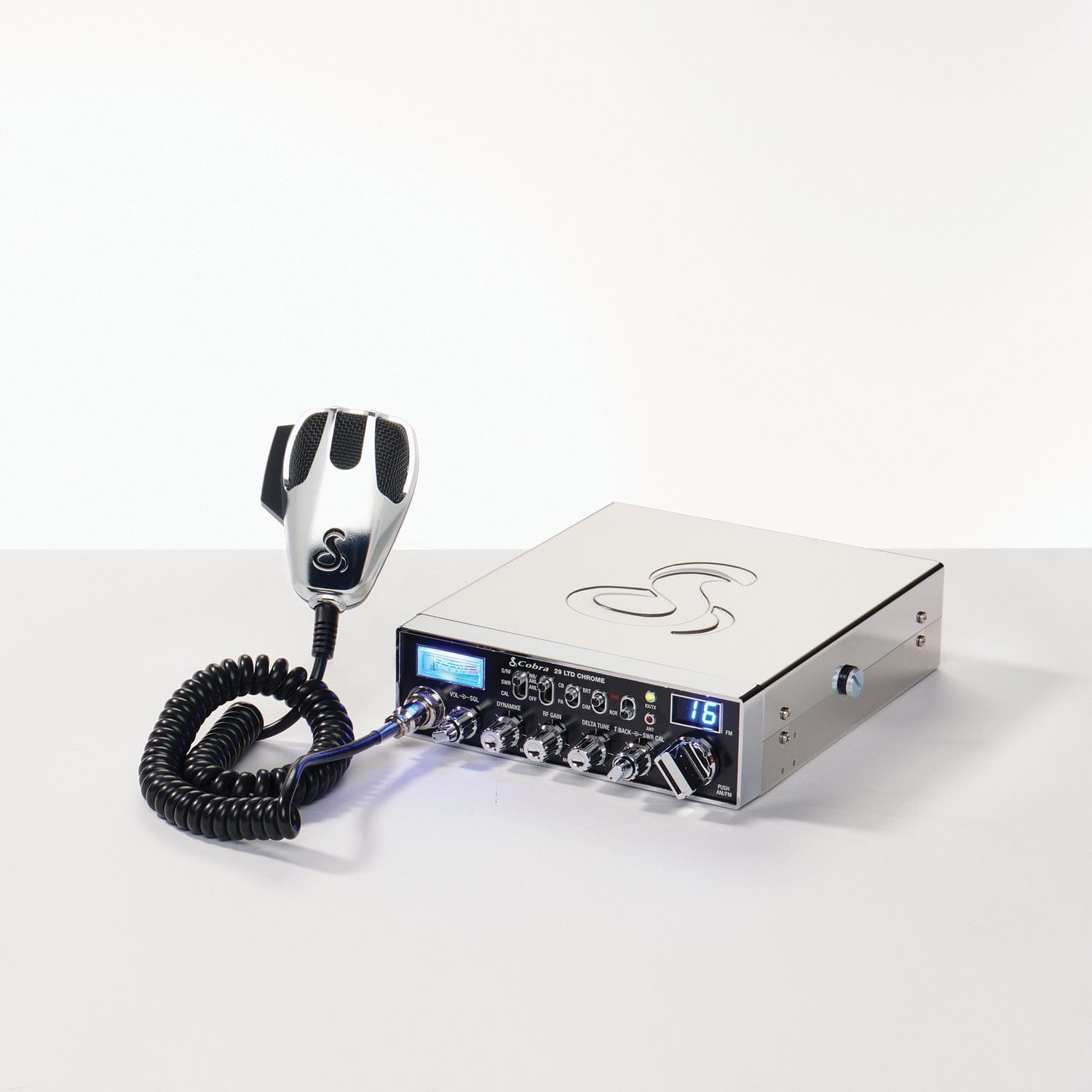 Cobra 40-Channel AM/FM CB Radio with Microphone, 29 LTD Classic, Chrome