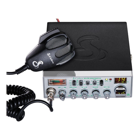 Cobra 40-Channel AM/FM CB Radio with NightWatch and Microphone, Chrome Face, 29 NW LTD Classic