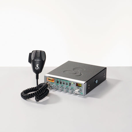 Cobra 40-Channel AM/FM CB Radio with NightWatch and Microphone, Chrome Face, 29 NW LTD Classic