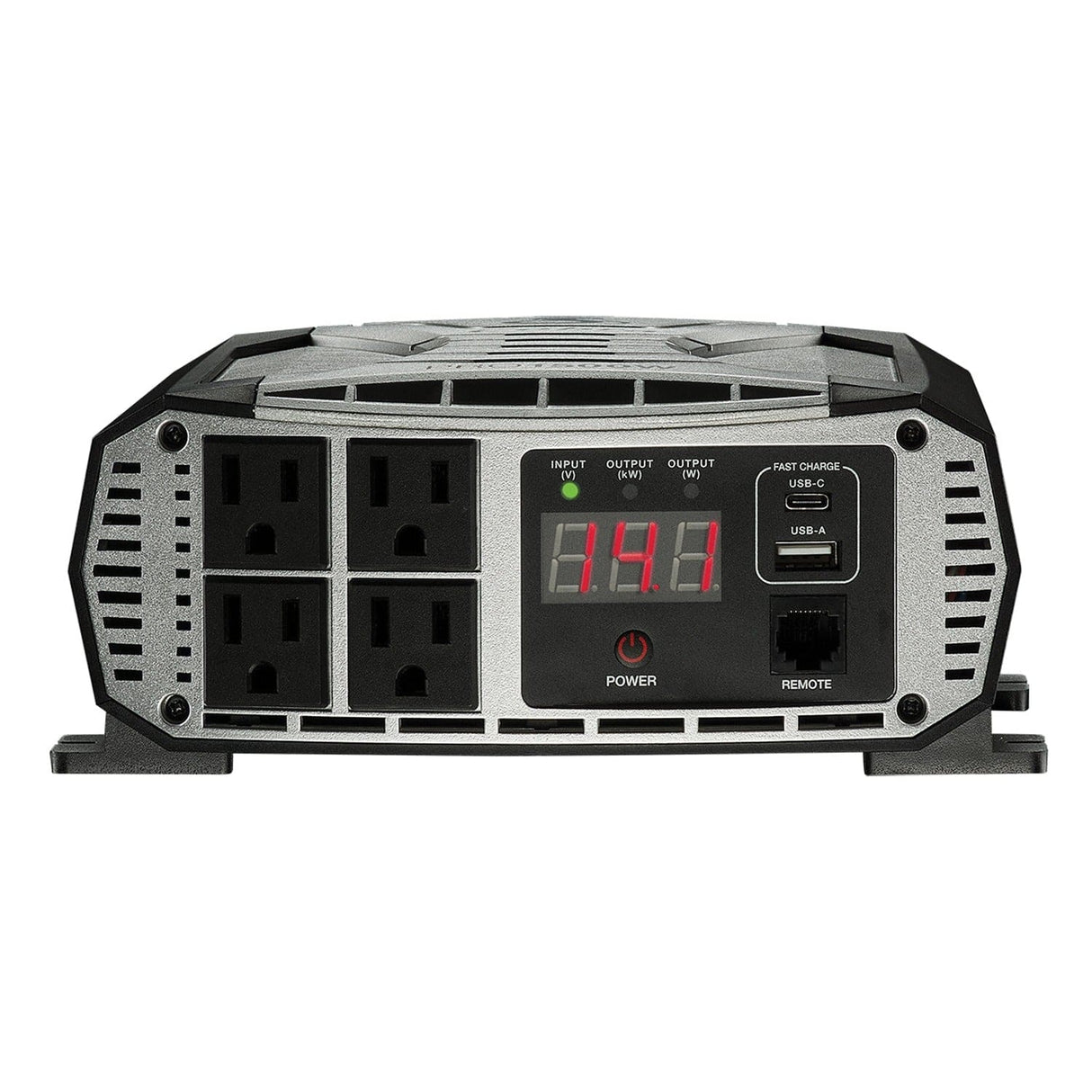 Cobra 4-AC Outlet and 2-USB Port 1500-Continuous-Watt PRO 1500W Vehicle Power Inverter with Battery Power Cables, CPI1500W