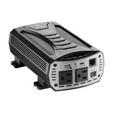 Cobra 2-AC Outlet and 2-USB Port 400-Continuous-Watt Pure Sine Wave Vehicle Power Inverter with 12-Volt Adapter and Battery Power Cables, CPI400PSW