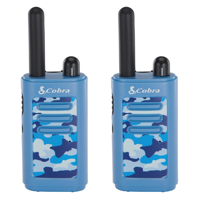 Cobra HE150 2 Pack Kid's Hero 16-Mile Range Walkie Talkies, Blue