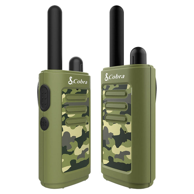 Cobra HE150 2 Pack Kid's Hero 16-Mile Range Walkie Talkies, Green