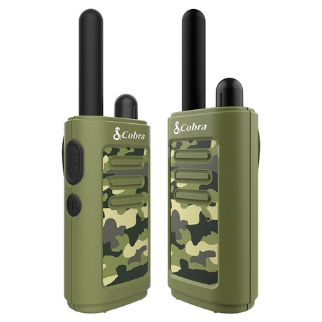 Cobra HE150 2 Pack Kid's Hero 16-Mile Range Walkie Talkies, Green