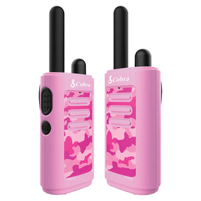 Cobra HE150 2 Pack Kid's Hero 16-Mile Range Walkie Talkies, Pink