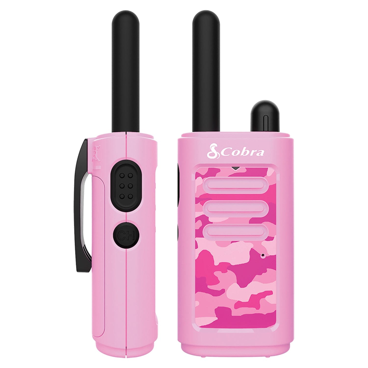 Cobra HE150 2 Pack Kid's Hero 16-Mile Range Walkie Talkies, Pink