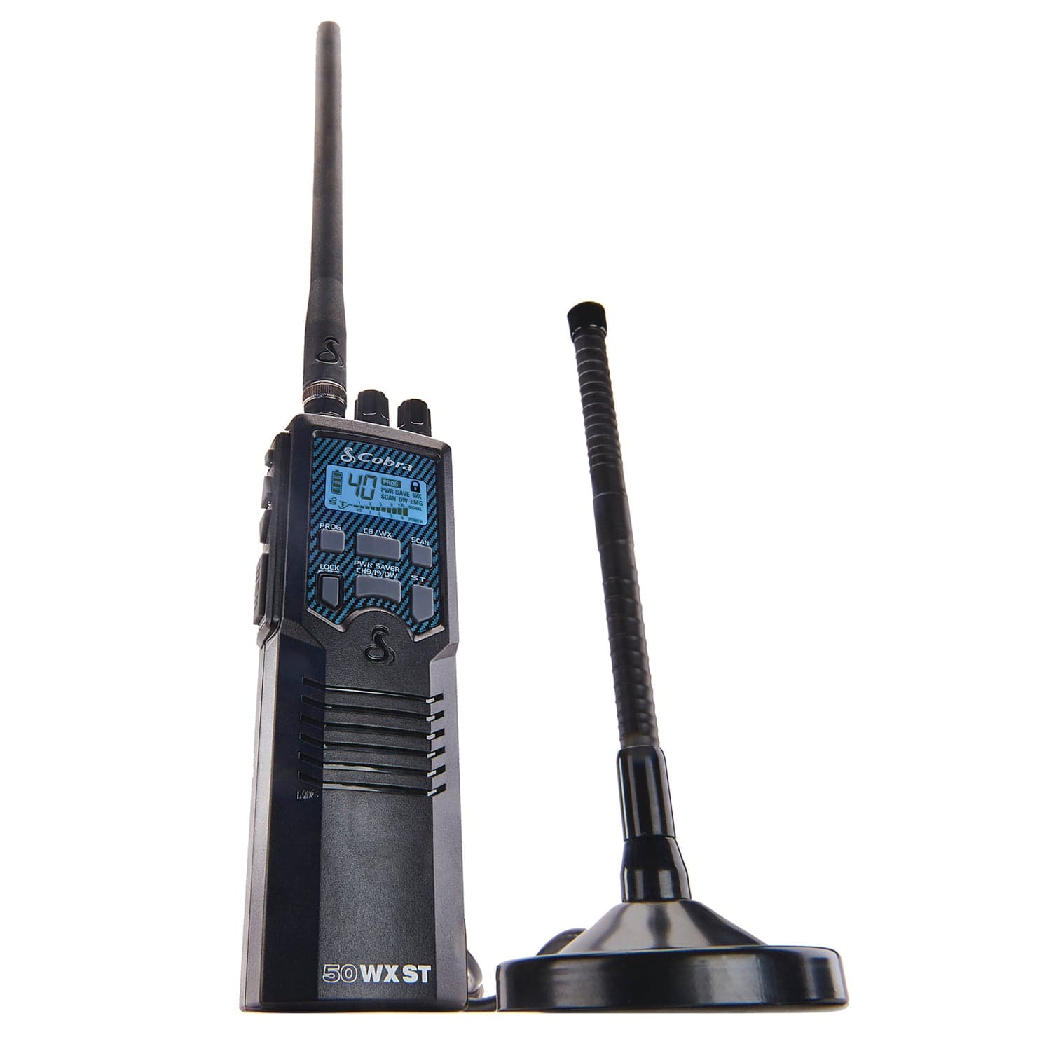 Cobra 40-Channel Road Trip Handheld CB Radio with Magnet-Mount Antenna, HH RT 50