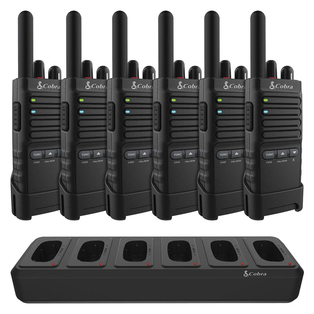 Cobra PX650 Pro Business 42-Mile-Range 2-Way Radios, 6 Pack
