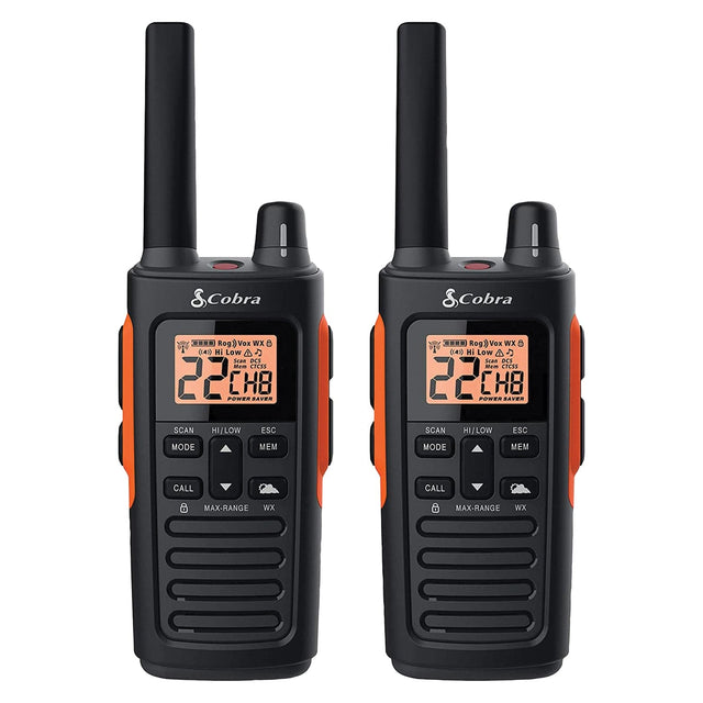 Cobra RX680 38-Mile-Range Waterproof 2-Way Radios, 2 Pack