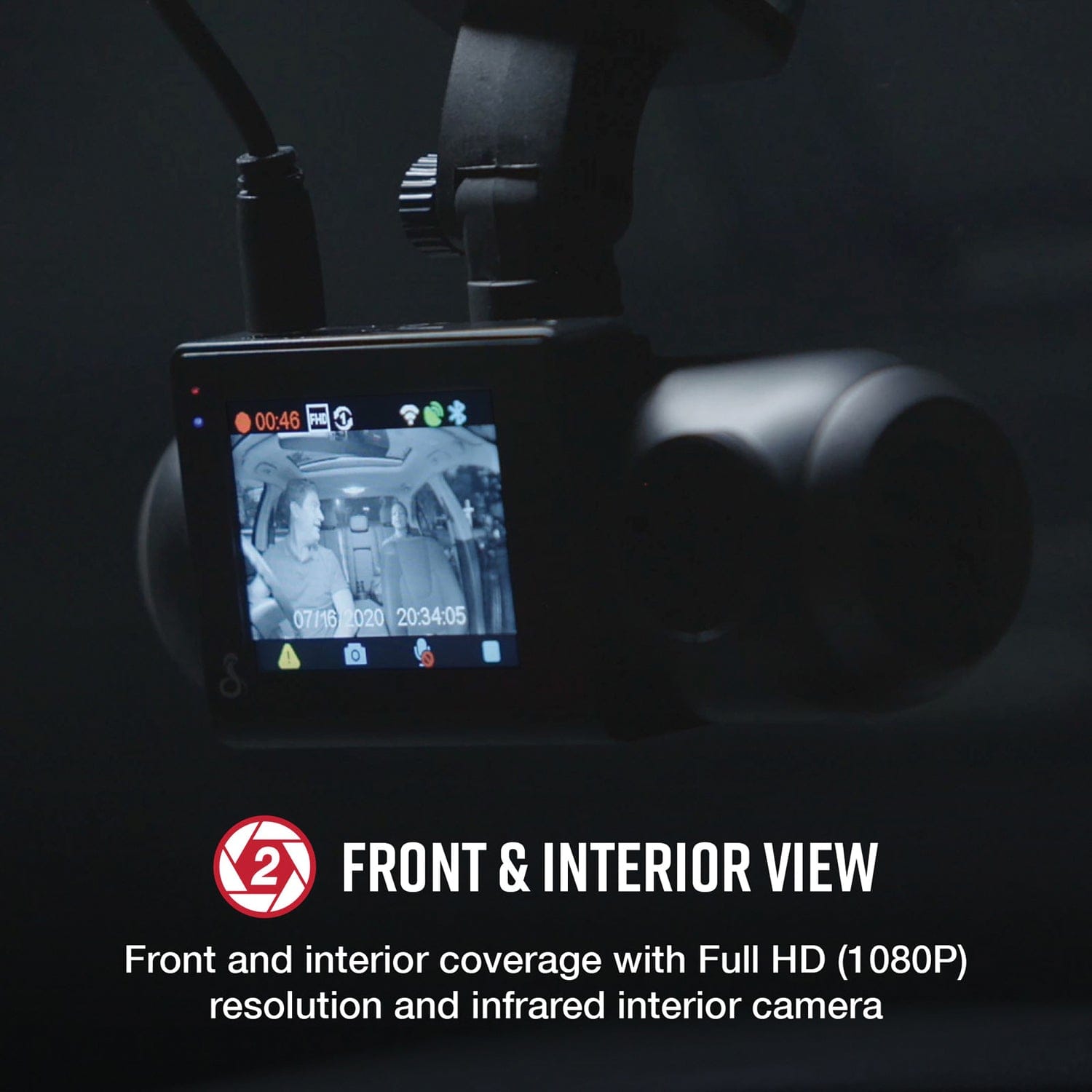 Cobra SC 201 Dual-View Smart Dash Cam