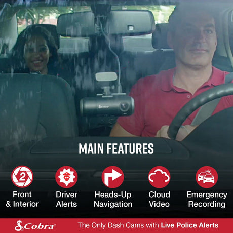 Cobra SC 201 Dual-View Smart Dash Cam