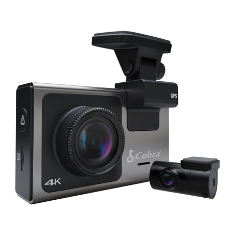 Cobra SC 400D Ultimate Smart 4K Ultra HD Dash Cam with 1080p Full HD Rear View Accessory Camera