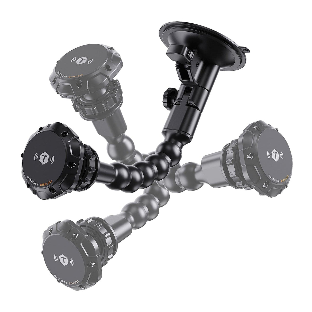 ToughTested 15-Watt Python Wireless-Charge MagTough Glass Mount
