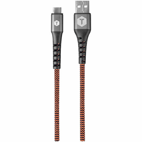 ToughTested Charge & Sync USB-A to USB-C Hi-Speed Braided-Fabric Cable, 6ft