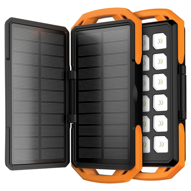 ToughTested Dual-Solar-Panel Switchback 10000 mAh Power Bank