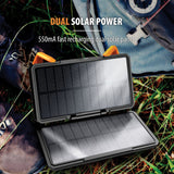 ToughTested Dual-Solar-Panel Switchback 10000 mAh Power Bank