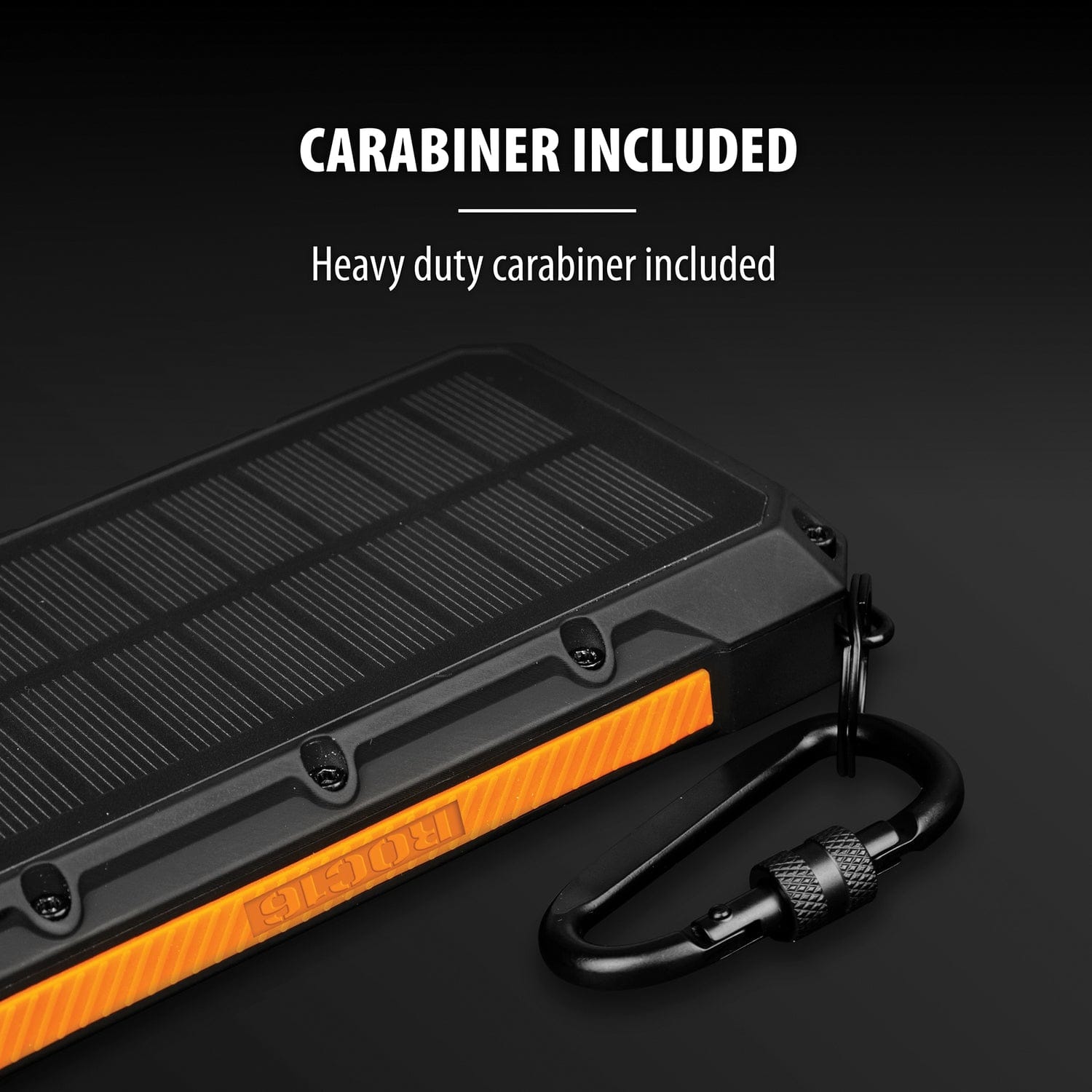 ToughTested 16000-mAh Triple-Port USB, USB QC 3.0, and USB-C Waterproof Solar Charger and Wireless Portable Power Bank with Flashlight