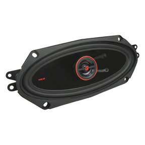 Cerwin-Vega Mobile HED Series 4-In. x 10-In. 320-Watt-Max 2-Way Coaxial Speakers, Black and Red, 2 Pack