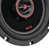 Cerwin-Vega Mobile HED Series 6.5-In. 320-Watt-Max 2-Way Coaxial Speakers, Black and Red, 2 Pack