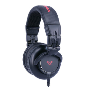 Cerwin-Vega HB Series Wired Over-Ear Professional Headphones with Detachable Straight and Coiled Cords and 3.5-mm to 1/4-In. Connector Adapter, HB1