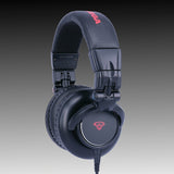 Cerwin-Vega HB Series Wired Over-Ear Professional Headphones with Detachable Straight and Coiled Cords and 3.5-mm to 1/4-In. Connector Adapter, HB1
