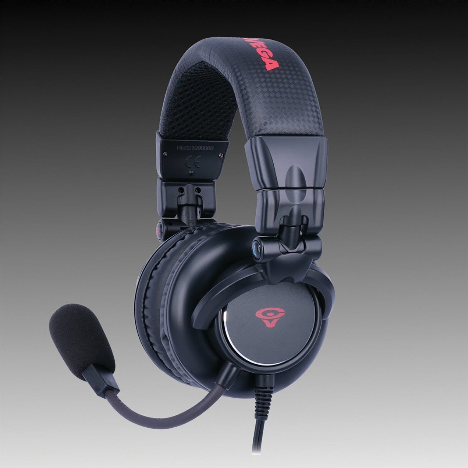 Cerwin-Vega HB Series Wired Over-Ear Professional Headphones with Mic, Fixed Coiled Cord, and PC/Mac Adapter, HB2
