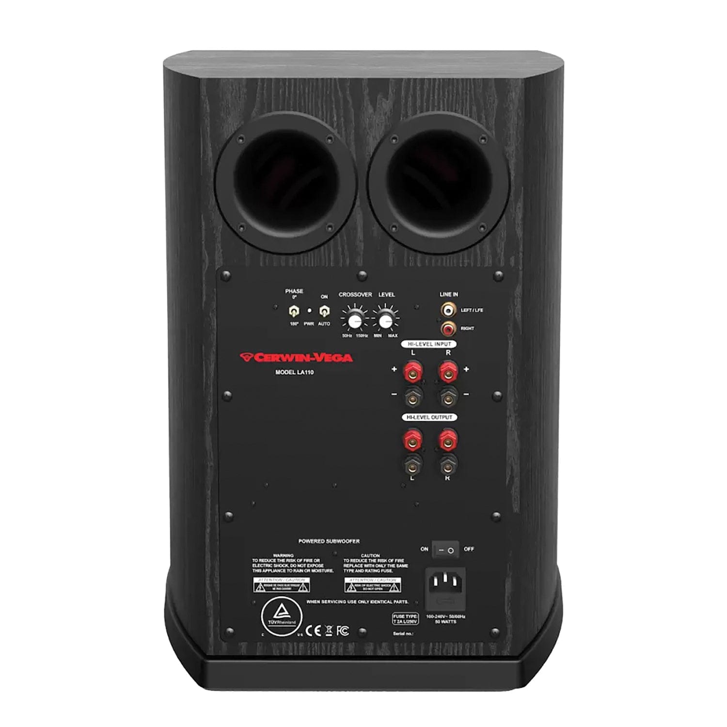 Cerwin-Vega LA Series 43-Watt-Continuous-Power 10-In. Powered Subwoofer, LA110B
