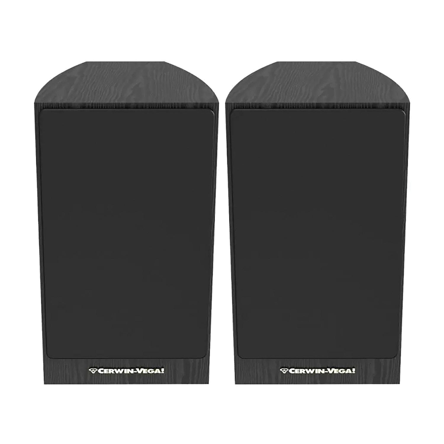 Cerwin-Vega 150-Watt-Peak LA165 Powered Bookshelf Speaker Set with 6.5-In. Woofers, Red Butyl Surrounds, and Curved Cabinets, Pair