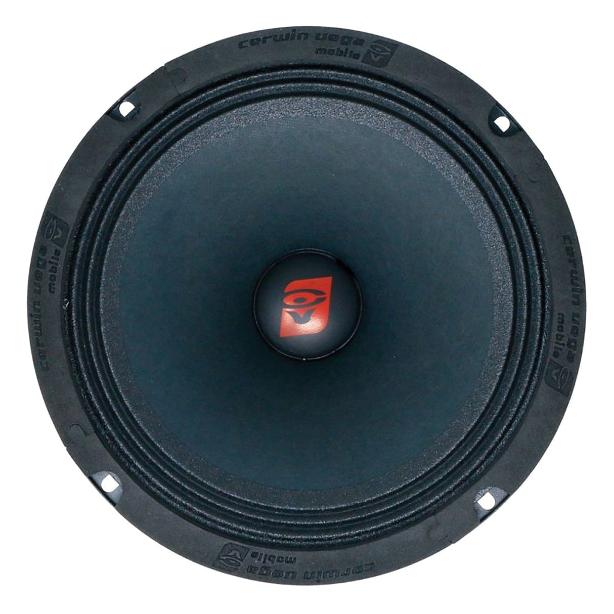 Cerwin-Vega Mobile PRO Series CVP65 6.5-In. 300-Watt-Max Full-Range Vehicle Speaker, Black and Red, Single Speaker