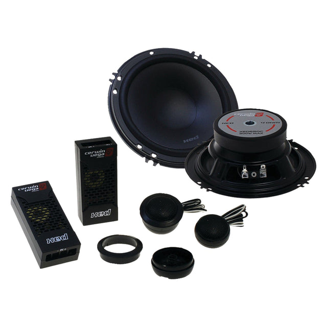 Cerwin-Vega Mobile XED Series 6.5-In., 300-Watt 2-Way Component Speaker System Black
