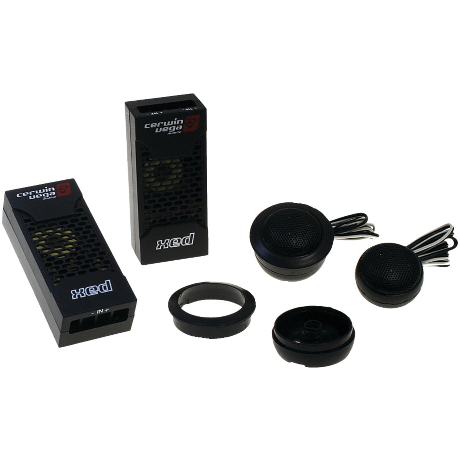 Cerwin-Vega Mobile XED Series 6.5-In., 300-Watt 2-Way Component Speaker System Black