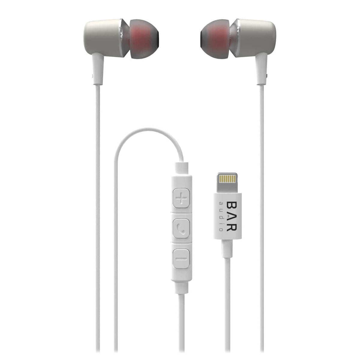 Cellhelmet Bar Audio Wired In-Ear Earbuds with In-Line Mic/Remote and MFi Lightning Connector for iPhone