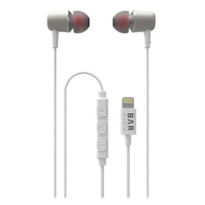 Cellhelmet Bar Audio Wired In-Ear Earbuds with In-Line Mic/Remote and MFi Lightning Connector for iPhone