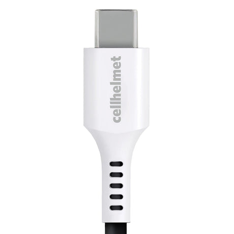 Cellhelmet Charge and Sync USB-C to USB-A Round Cable, 3 Ft.