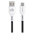 Cellhelmet Charge and Sync USB-C to USB-A Round Cable, 6 Ft.