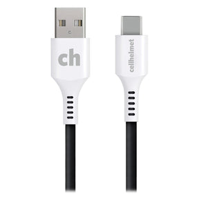 Cellhelmet Charge and Sync USB-C to USB-A Round Cable, 6 Ft.