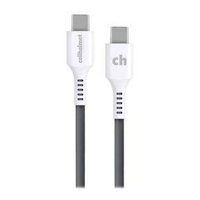 Cellhelmet USB-C to USB-C 3-Ft. Charge and Sync Round Cable, for Smartphones and Tablets, 3 Ft.