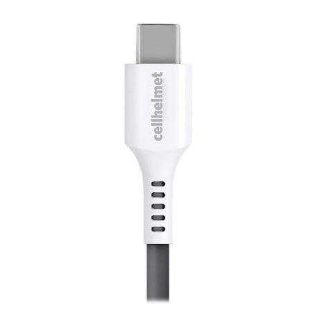 Cellhelmet USB-C to USB-C 3-Ft. Charge and Sync Round Cable, for Smartphones and Tablets, 3 Ft.