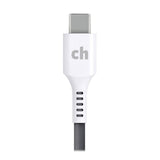 Cellhelmet USB-C to USB-C 3-Ft. Charge and Sync Round Cable, for Smartphones and Tablets, 3 Ft.