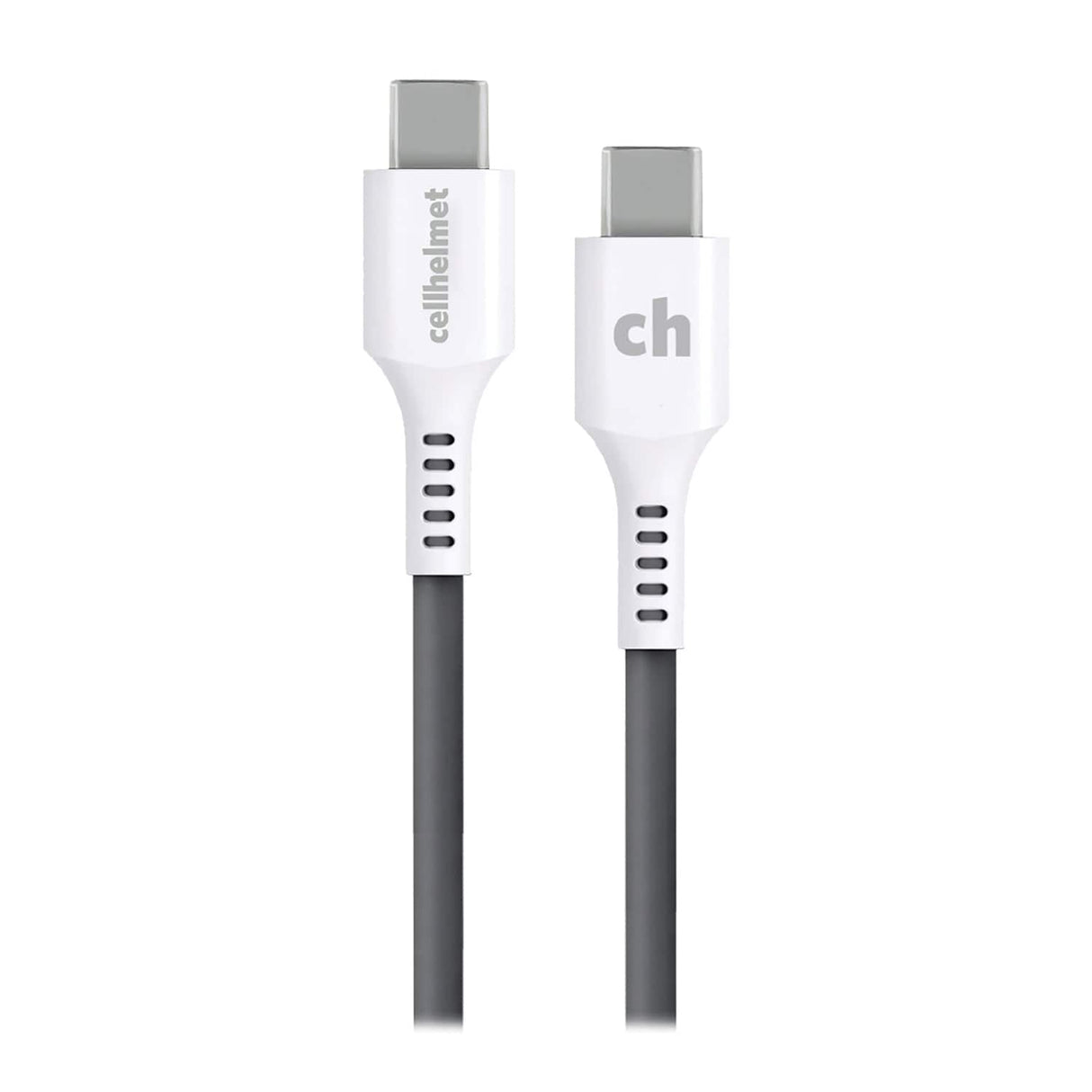 Cellhelmet USB-C to USB-C 3-Ft. Charge and Sync Round Cable, for Smartphones and Tablets, 3 Ft.