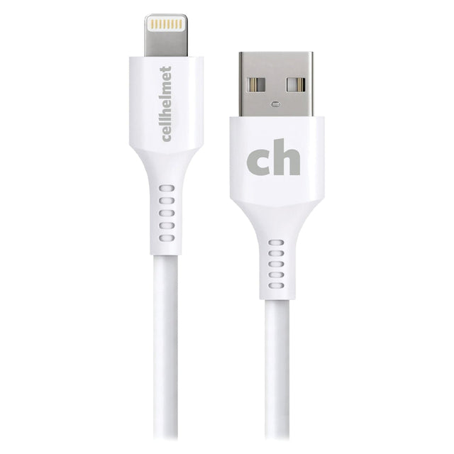 Cellhelmet Charge and Sync USB-A to Lightning Round Cable, 6 Ft.