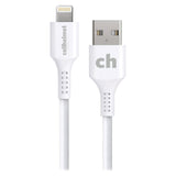 Cellhelmet Charge and Sync USB-A to Lightning Round Cable, 6 Ft.