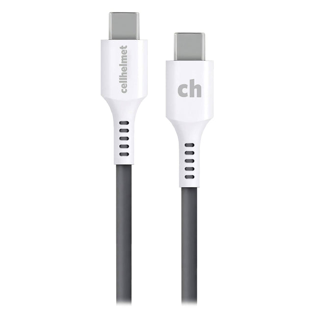 Cellhelmet USB-C to USB-C 6-Ft. Charge and Sync Round Cable, for Smartphones and Tablets, 6 Ft.