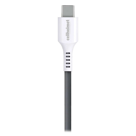 Cellhelmet USB-C to USB-C 6-Ft. Charge and Sync Round Cable, for Smartphones and Tablets, 6 Ft.