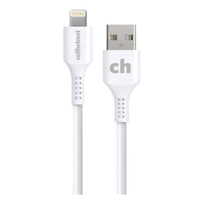 Cellhelmet Charge and Sync USB-A to Lightning Round Cable, 3 Ft.