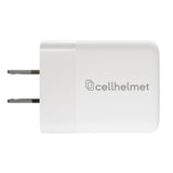 Cellhelmet 3-in-1 Essentials Bundle with 30-Watt PD Wall Charger Block, Liquid Glass with $100 Protection, and 6-Ft. Braided USB-C to USB-C Cable