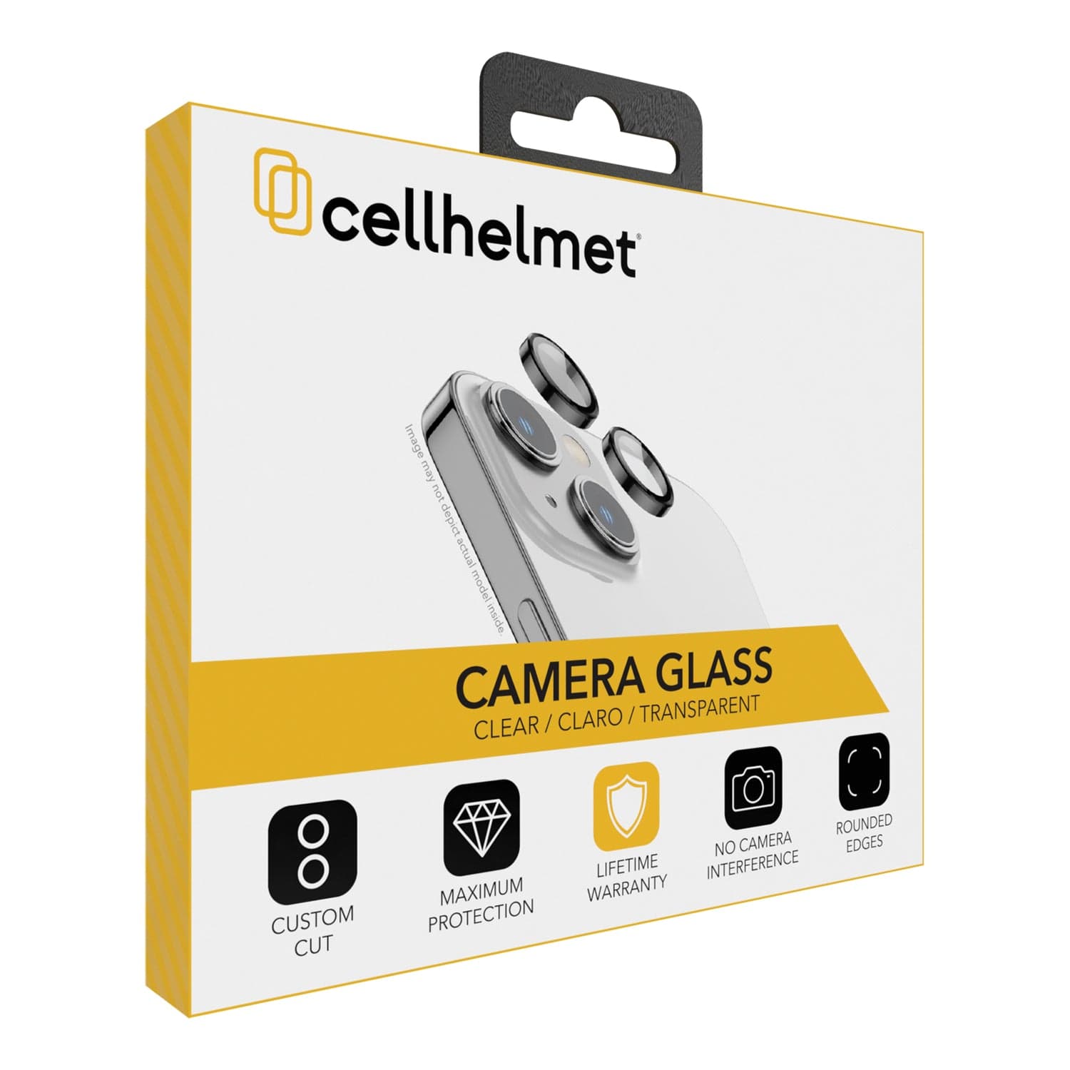 Cellhelmet Tempered Camera Glass, Individual Pieces, iPhone 15/15 Plus